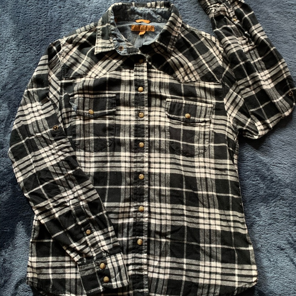 Black and white flannel